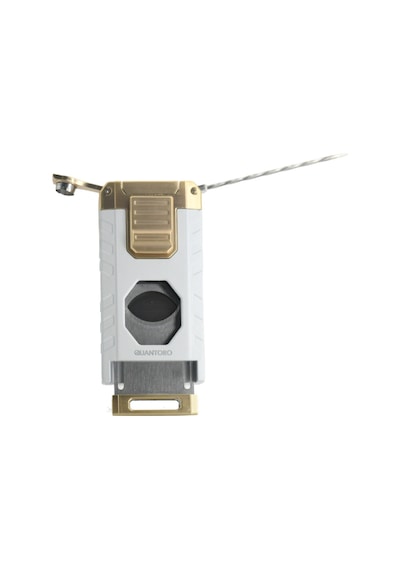 Quantoro Üç Torch Pürmüz Easy S/iğneli/delicili Beyaz Metal Puro Çakmağı - Trz1170
