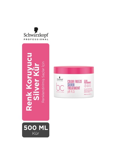 Schwarzkopf Bc Clean Renk Koruyucu Gümüş Kür 500 ML