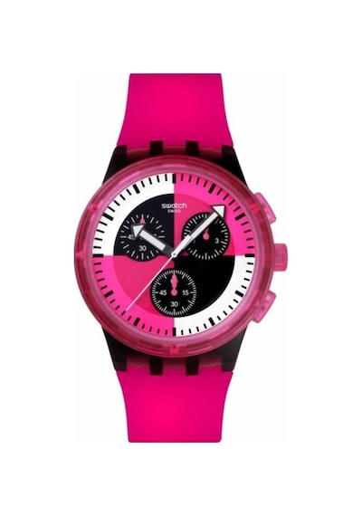 Swatch Fuchsia Lines Unisex Kol Saati Susb110 Gri