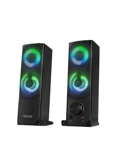 Mikado Md-s102 2.0 3wx2ch Rgb Ledli Siyah Usb Soundbar Speaker Hoparlör