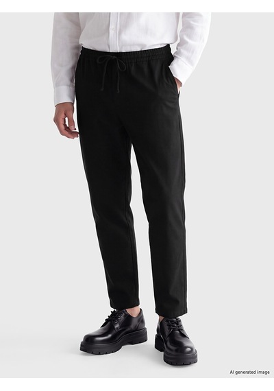 LC Waikiki Lc Waıkıkı Siyah Relax Fit Gabardin Erkek Pantolon