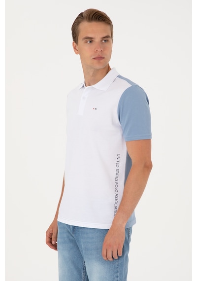 U.S. Polo Assn. Erkek Regular Fit Mavi Polo Yaka Tişört 50306790-VR036