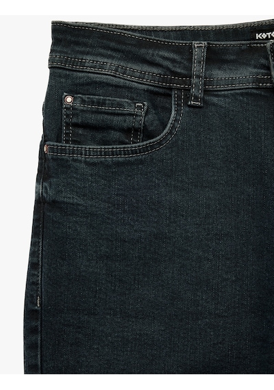 Koton Pamuklu Cepli Normal Paça Tapered Jean Pantolon - Joe Jean İndigo Stone 7wam40042nd İndigo - Taş Koton Pamuklu Cepli Normal Paça Tapered Jean Pantolon - Joe Jean İndigo Stone 7wam40042nd İndigo - Taş