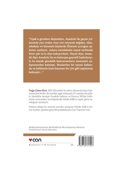 Dağa Çıkan Kurt - Halide Edib Adıvar -  Can Yayınları