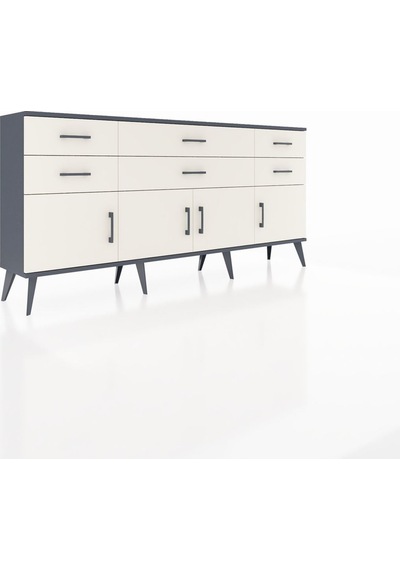 Arges Konsol 2 Raflı 6 Çekmeceli 4 Kapaklı 176x30x83 Antrasit-aytaşı/aytaşı Aytaşı/aytaşı Arges Konsol 2 Raflı 6 Çekmeceli 4 Kapaklı 176x30x83 Antrasit-aytaşı/aytaşı Aytaşı/aytaşı