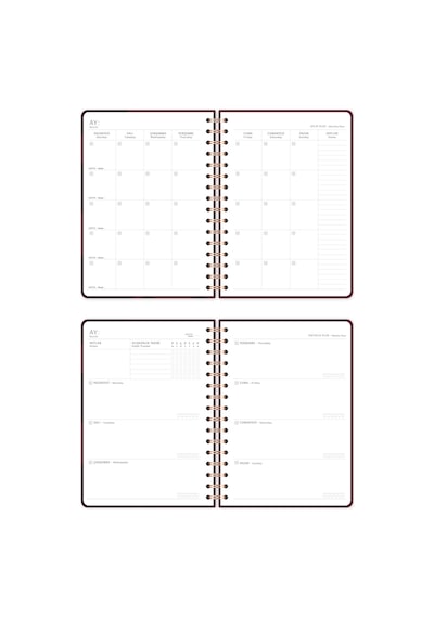 A5 Spiralli Süresiz Planlayıcı Ajanda Kalp - 15x21 Kalp