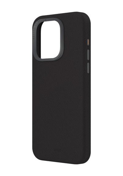 Apple Uyumlu iPhone 15 Pro Max Kılıf Lyden Serisi Deri Kaplama Magsafe Özellikli Magclick Kapak Black