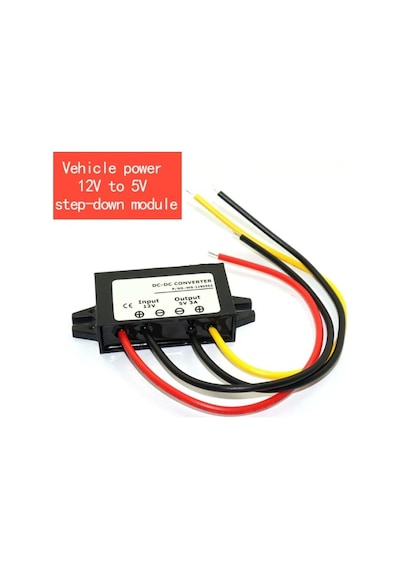 12v İçin 5v 3a 15w Dc Dc Converter Su Geçirmez Araba Uyumlu Konve