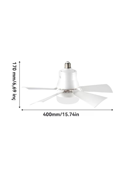 Tavan Vantilatörü Işığı Işıklı Tavan Vantilatörleri 30w Işıklı Tavan Vantilatörü E27 Süngü Vantilatör Işığı Vidalı Tavan Vantilatörleri Işıkları 3 Hız 3 Renk Yatak Odası, Oturma Odası İçin Ampul Vantilatör 3 Renk