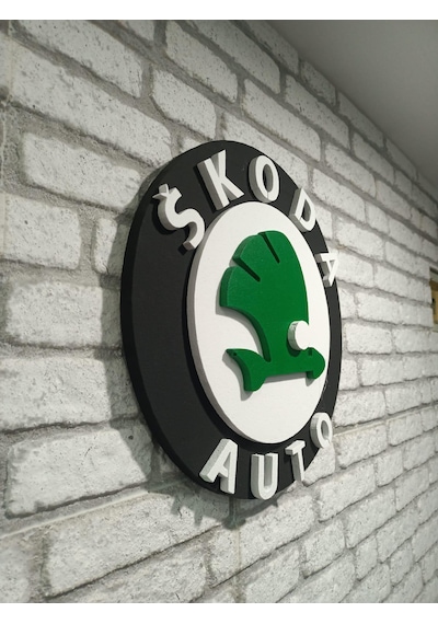 Skoda Logo 50x50 Skoda Araç Logo Skoda Marka Logo Skoda 3d Logo
