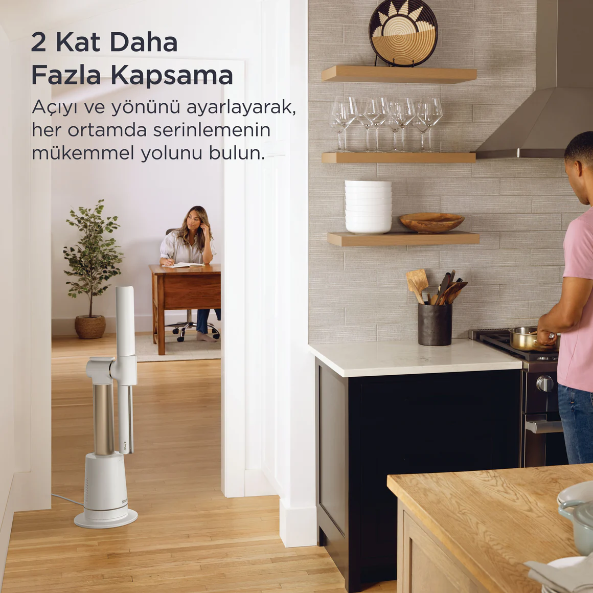 Shark Turboblade TF200SEUWH Çok Yönlü Yüksek Hızlı Serinletici Fan