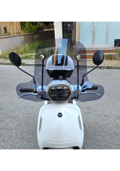 Motocam Rks Vps 125 Ön Cam 2022-2026 Model 42cm Füme Renkli 4mm Elcikli Aparatsız