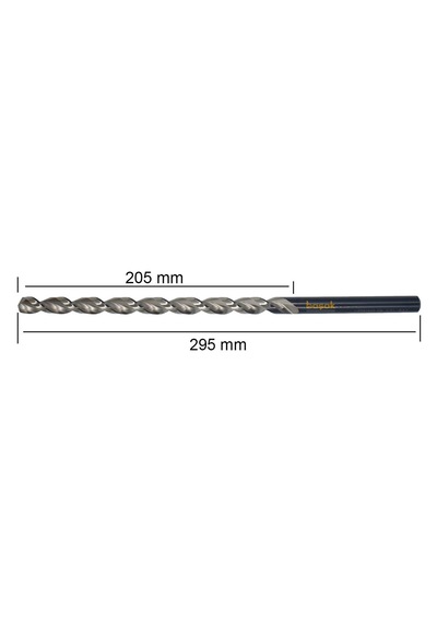 Ptg 12.5x295 Mm Çok Uzun Metal Matkap Ucu Hss Dın 1869 -1