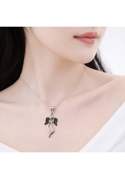 Kadın Kolye Angelic Kadın Kolye 925 Ayar Gümüş Melek Anlamlı Hediyelik Çok Renkli