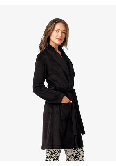 Blackspade Kadın Polar Sabahlık 52222 - Siyah