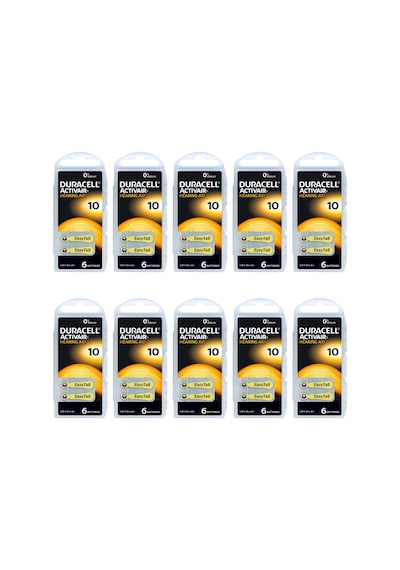 Duracell 10 Numara İşitme Cihazı Pili 6 x 10'lu