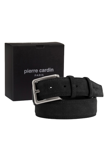 Pierre Cardin Suet Deri Erkek Kemer En 3,5 Cm Pc-1009 Siyah - Suet