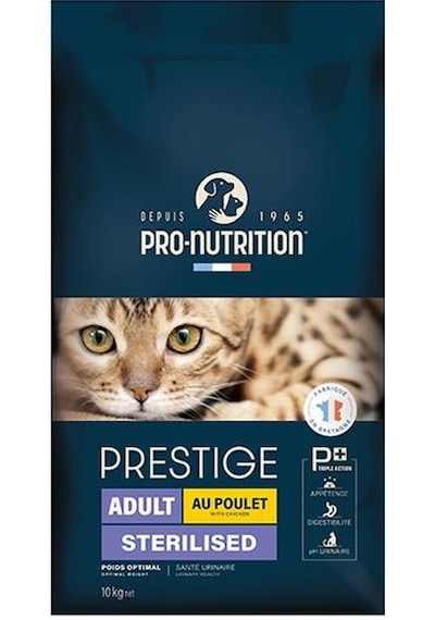 Pro Nutrition Prestige Kısırlaştırılmış Tavuklu Yetişkin Kedi Maması 10 KG