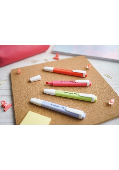 Swing Cool Pastel Fosforlu Kalem, 8'li Paket, 8 Farklı Renkte Genel