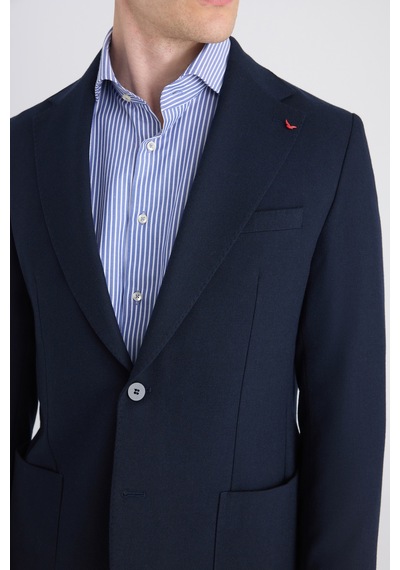 D's Damat Ds Damat Slim Fit Lacivert Diyogonal Kumaş Ceket 5hc04ır06494m 101