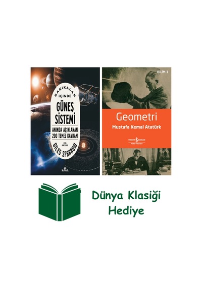 Dakikalar İçinde Güneş Sistemi - Anında Açıklanan 200 Temel Kavram + Geometri + Dünya Klasiği Hediye