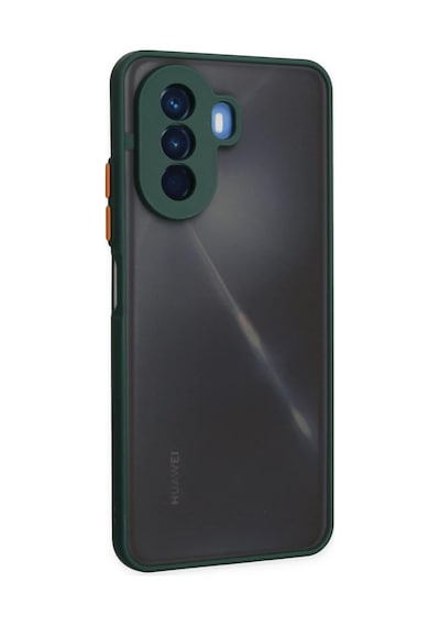 Huawei Nova Y70 Kılıf Montreal Silikon Kapak - Yeşil 0.2M-Çok Renkli