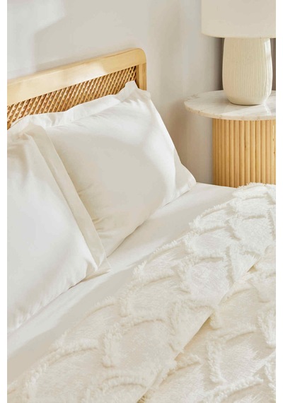 Kaşmir Home Emma Çift Kişilik Yatak Örtüsü Offwhite