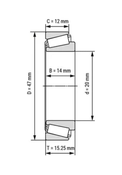 30204 Konik Makarali Rulman 20X47X14 242333770
