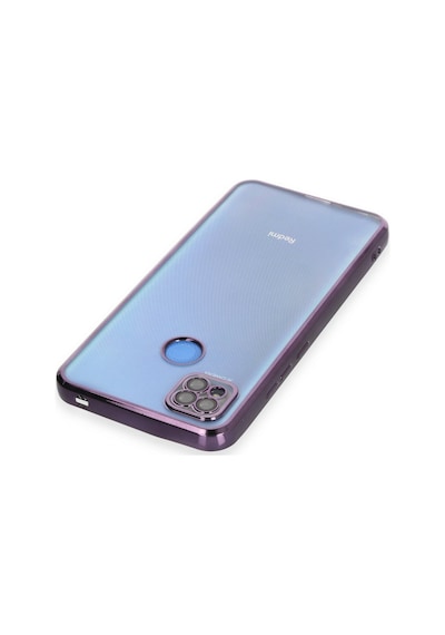 Xiaomi Redmi 9c Uyumlu Kılıf Lensli Silikon - Mor