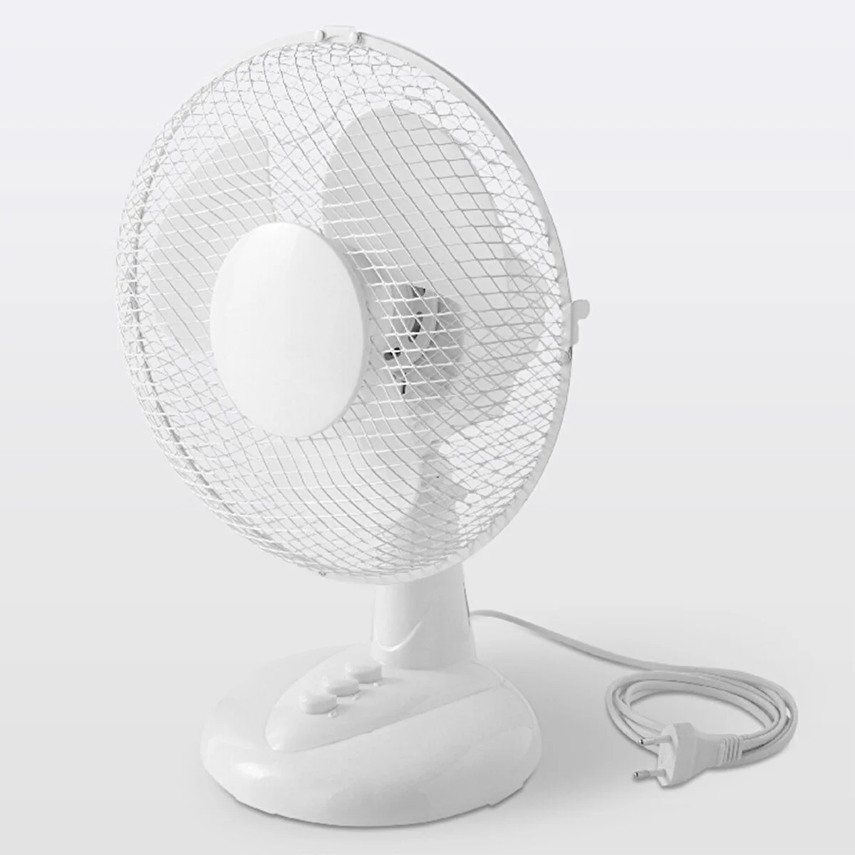 23 Cm Masaüstü Vantilatör 25 Watt 2 Kademeli Hız Ayarlı Sessiz Fan Ev & Ofis Kullanımı