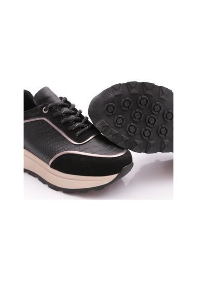 Dgn 81185 Kadin Sneaker Ayakkabi Siyah