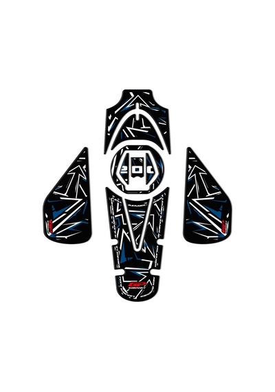 Gp Kompozit Tank Pad Seti Mavi Bajaj Pulsar Ns 200 2011-2024