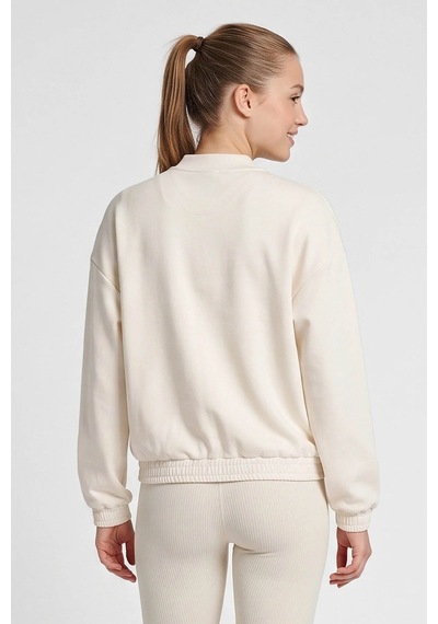 Hummel Ember Fermuarlı Ekru Kadın Sweatshirt 922550-9157