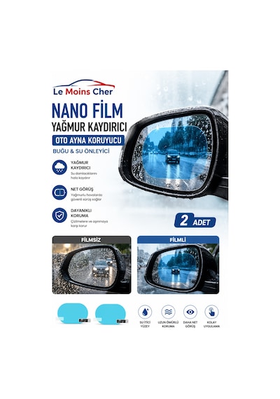 Ford Focus 2 Trend Oto Ayna Yağmur Kaydırıcı Nano Film 2 Adet Buğu Ve Su Önleyici