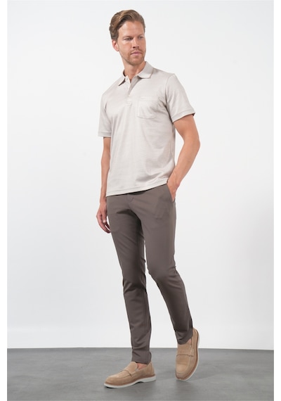 Bej-beyaz Kendinden Desenli Polo Yaka Kısa Kol Cepli Comfort Fit Pamuklu Tişört 1011260152 Bej - Beyaz Bej-beyaz Kendinden Desenli Polo Yaka Kısa Kol Cepli Comfort Fit Pamuklu Tişört 1011260152 Bej - Beyaz