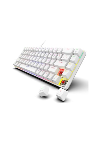 Inca Ikg-453 Empousa 68 Keys Red Switch Full Rainbow Mechanical Keyboard Yoğun Kullanımdan Sonra Bile Dokularını Kor