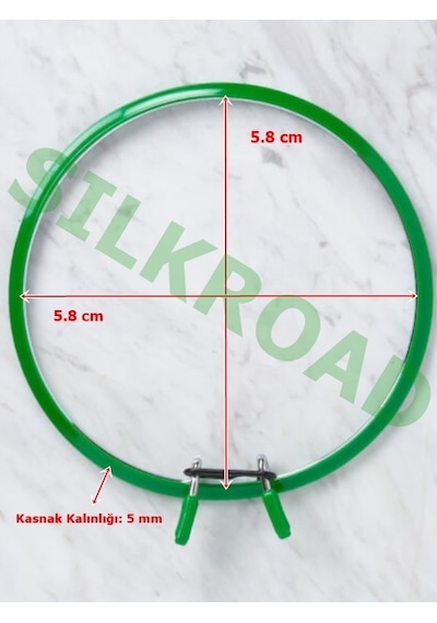 Nurge Küçük Boy Metal Kasnak - 58mm- 5mm - 5 Farklı Renk Seçeneği