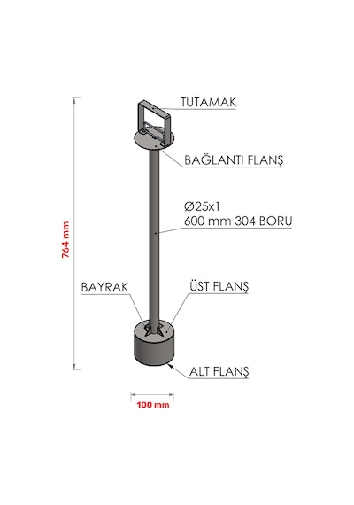 Çek Bırak El Mıknatısı - Saplı Neodyum Mıknatıslı