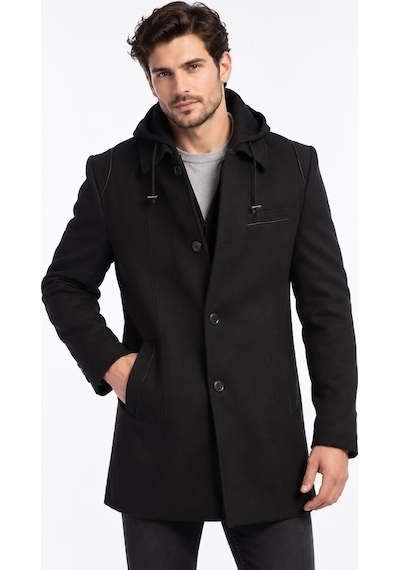 Plt9335 Dewberry Erkek Palto-siyah