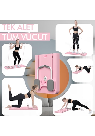 Çok Fonksiyonlu Egzersiz Aleti, Pilates Reformer, Direnç Bantlı, Ev Tipi Istasyon Tahtası, Zama