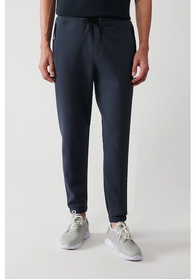 Avva Antrasit Eşofman Altı Esnek Yumuşak Doku İnterlok Kumaş Lastikli Paça Unisex Standart Fit Normal Kesim   B003400 Antrasit