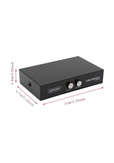 2 Port Yazıcı Printer Usb Çoklayıcı Switch Splitter Hub