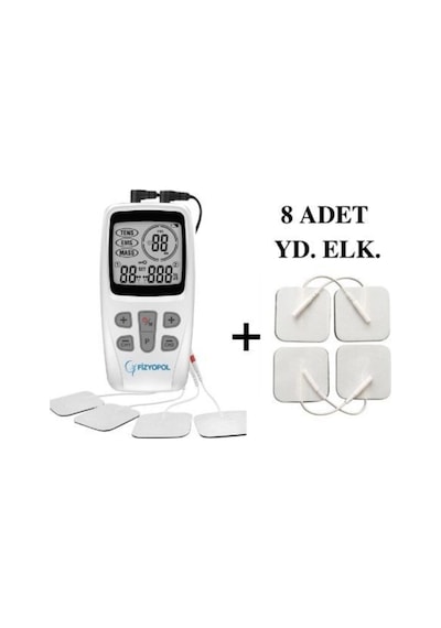 Tens Ems Masaj Cihazı Ve Kablolu Yedek Elektrod Tens 8'li Diğer