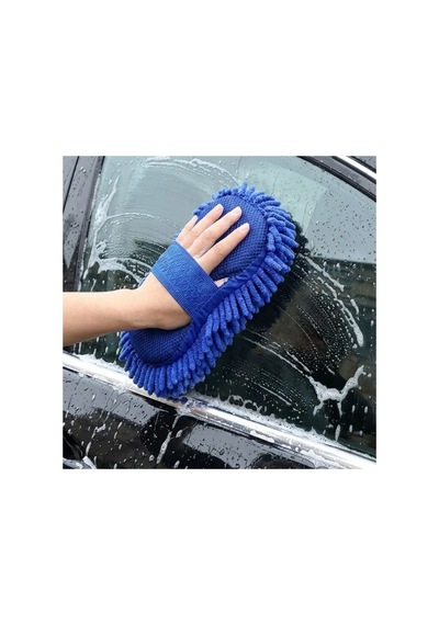 Mucit Home Kalın Süngerli Araç Temizleme Bezi, Araba Yıkama Eldiveni Mikrofiber Oto Yıkama Eldiveni