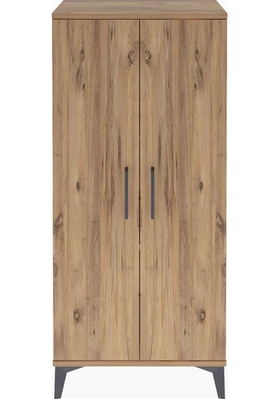 Arges Dolap 2 Raflı 2 Kapaklı 60x30x134 Çam-çam Çam