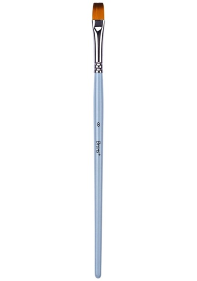Brons 200f Sentetik Düz Fırça N:8