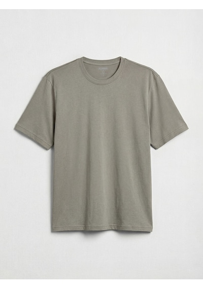 Lcwaıkıkı Classic Haki %100 Pamuk Regular Fit Basic Tişört