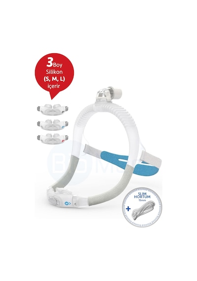 Resmed Airfit P30İ Cpap Maskesi + Slim Hortum 15Mm