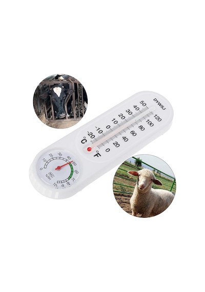 Ayt Powermaster Pm-24665 Sıcaklık Nem Ölçer Analog Termometre -20 +50 Derece Arası Ölçüm Ev Duvar Tipi