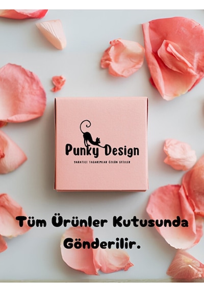 Zarif Pembe Lale Broş Pembe